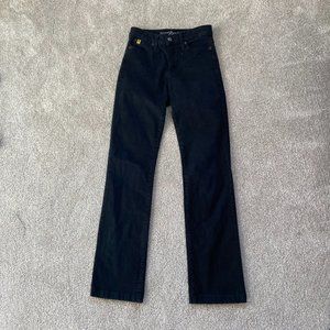 Second Yoga black straight jeans, size 26